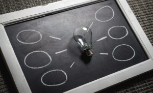 Bright Ideas for Business with Light Bulb and Chart Bright Ideas for Business with Light Bulb and Chart