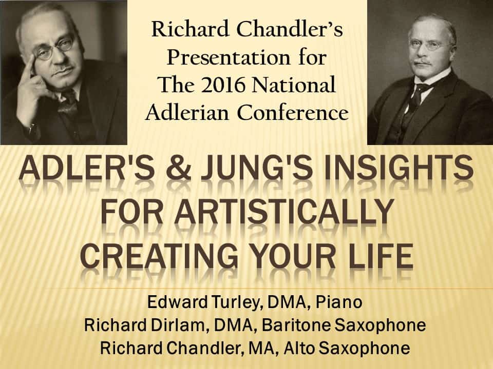 Alfred Adler & Carl Jung Artistically Creating Life Title