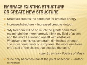 Embrace existing structure