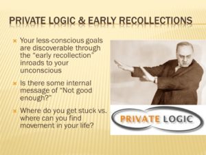 Private logic and early recollections